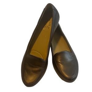 Naturalizer Saban Loafers Slip On Slip Off Leather Shoes Bronze Color Size 8N